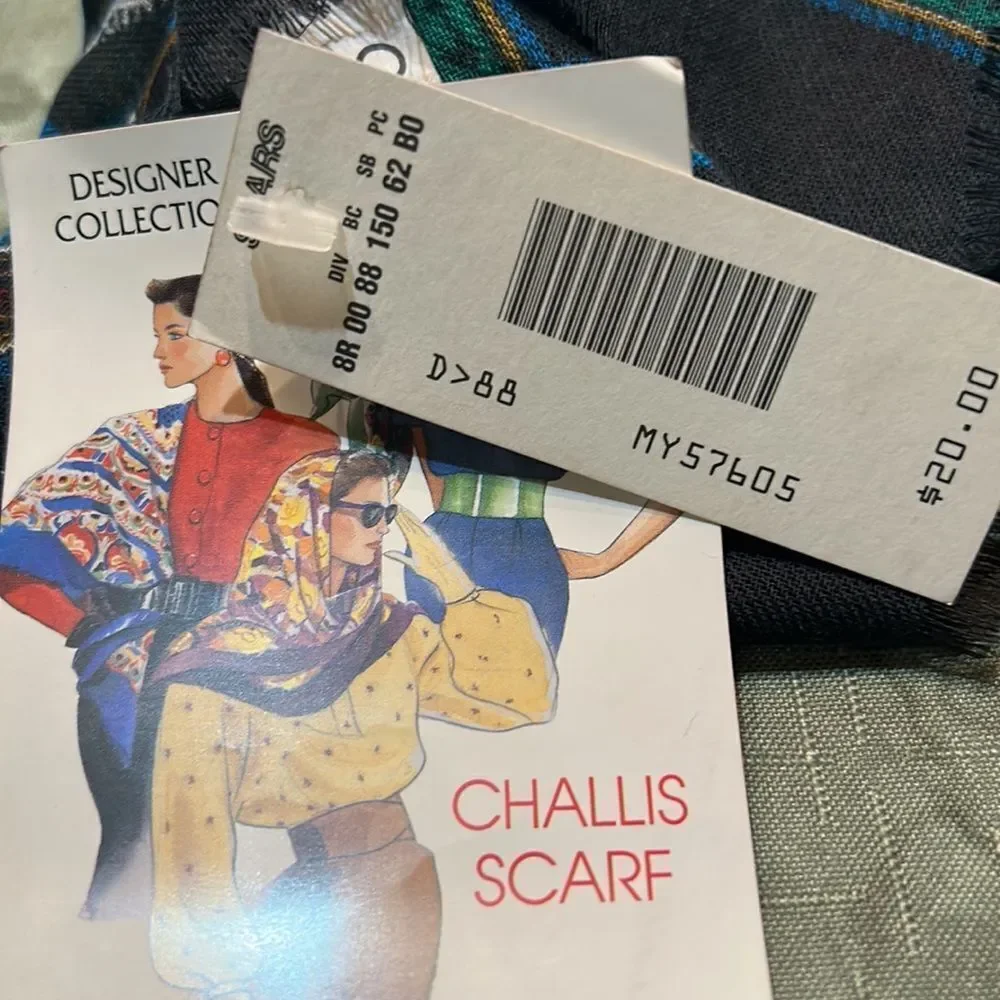 NWT Sears Challis Scarf Italian - Picture 7 of 7